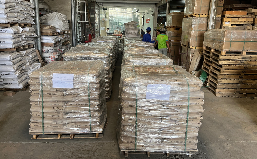 Lô hàng bê tông Việt Nam cao cấp tại kho Bảo Sơn