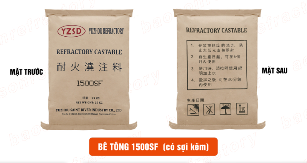 Sản phẩm bê tông 1500 SF Trung Quốc.