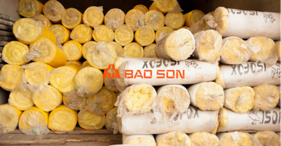 Kiện hàng bông thủy tinh không bạc tại Bảo Sơn.