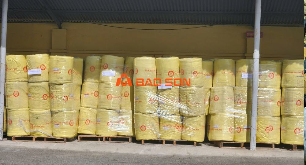 Kho hàng bông RockWool.