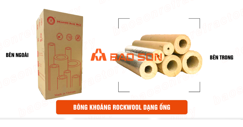 Quy cách đóng gói bông khoáng dạng ống