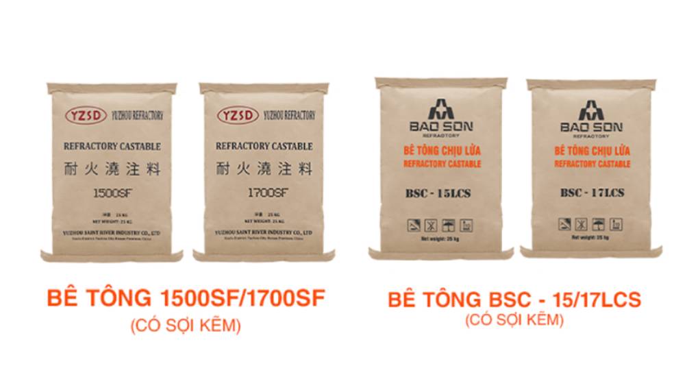 Các dòng bê tông có sợi kẽm (sợi thép).